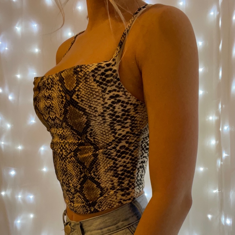 Snake skin tank top